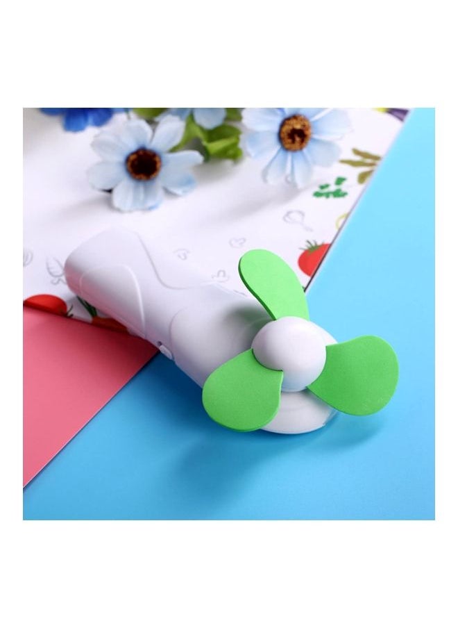 NIBEMINENT Portable USB Charge Fan Green 14.2cm  - Image 2