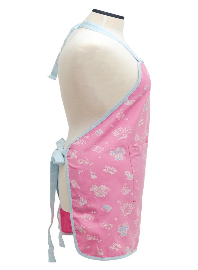 Handstand Kitchen Hello Kitty and Friends Snack Shop Print 28" Adult Apron and Bow Shaped Pot Holder Set - Image 3