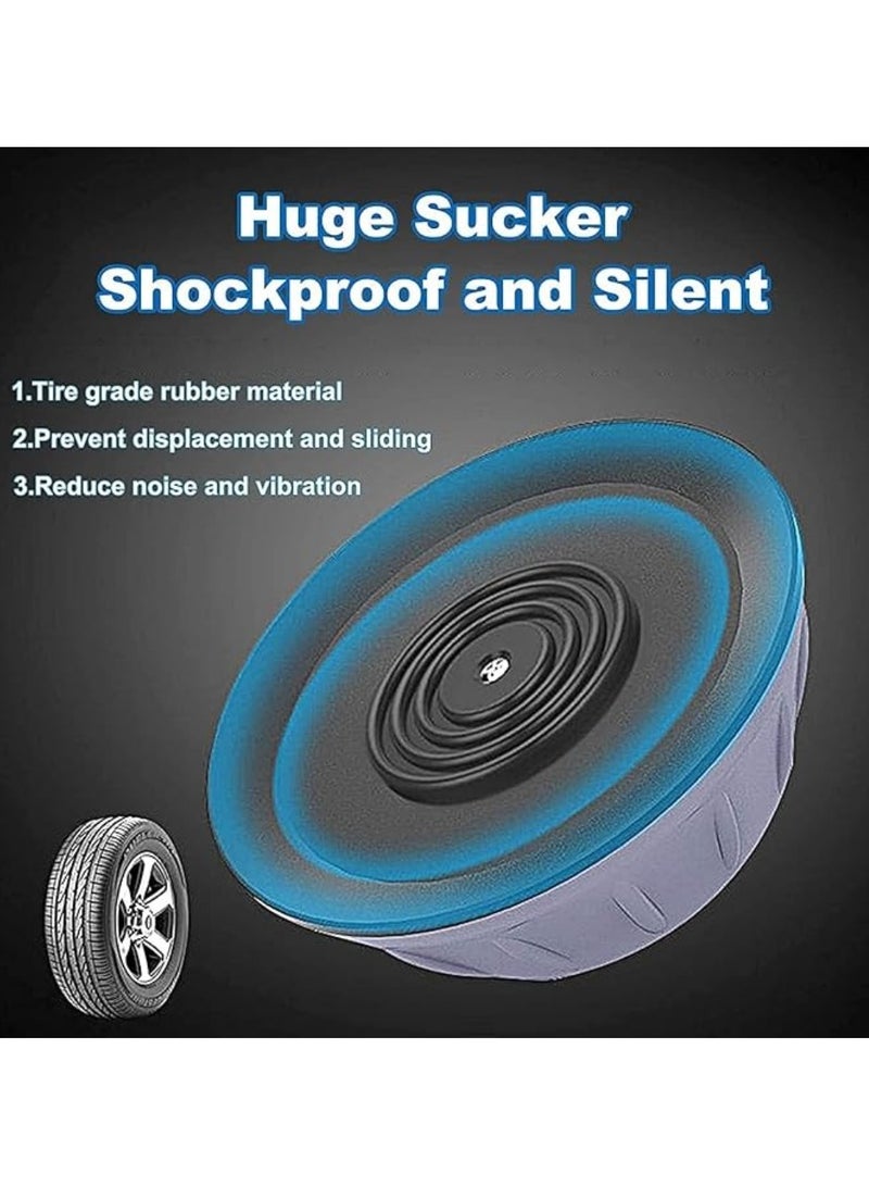 Anti-Vibration Washing Machine Pads (4 Pack) | Noise-Reducing, Anti-Slip Rubber Feet | Shock Absorber for Washer & Dryer | Anti-Walk Stabilizer for Washing Machines | Heavy-Duty Appliance Support Pads for Home & Laundry  - Image 2