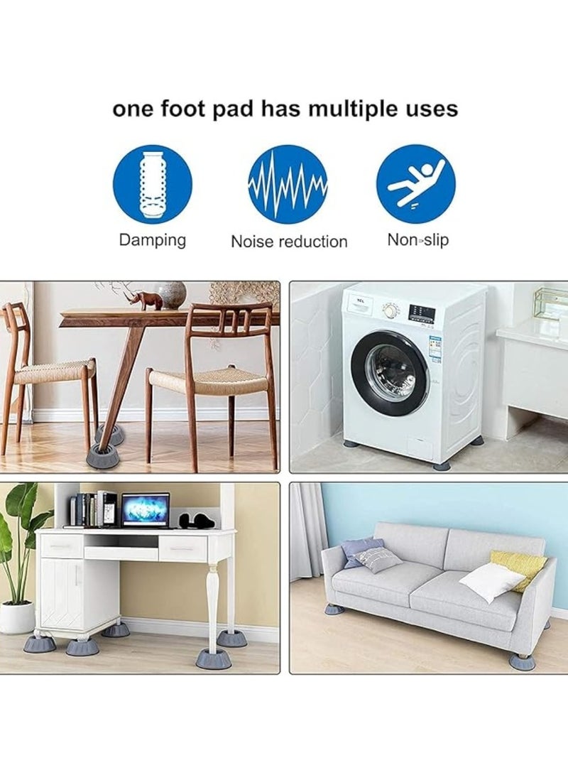 Anti-Vibration Washing Machine Pads (4 Pack) | Noise-Reducing, Anti-Slip Rubber Feet | Shock Absorber for Washer & Dryer | Anti-Walk Stabilizer for Washing Machines | Heavy-Duty Appliance Support Pads for Home & Laundry  - Image 3
