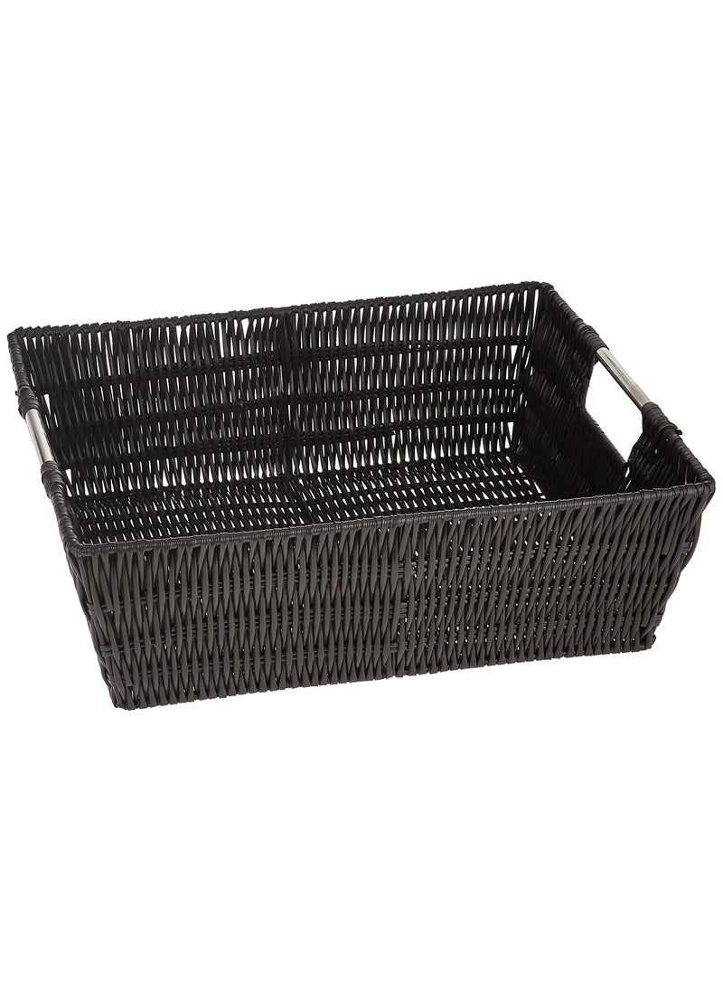Whitmor Whitmor Rattique Shelf Tote Espresso 