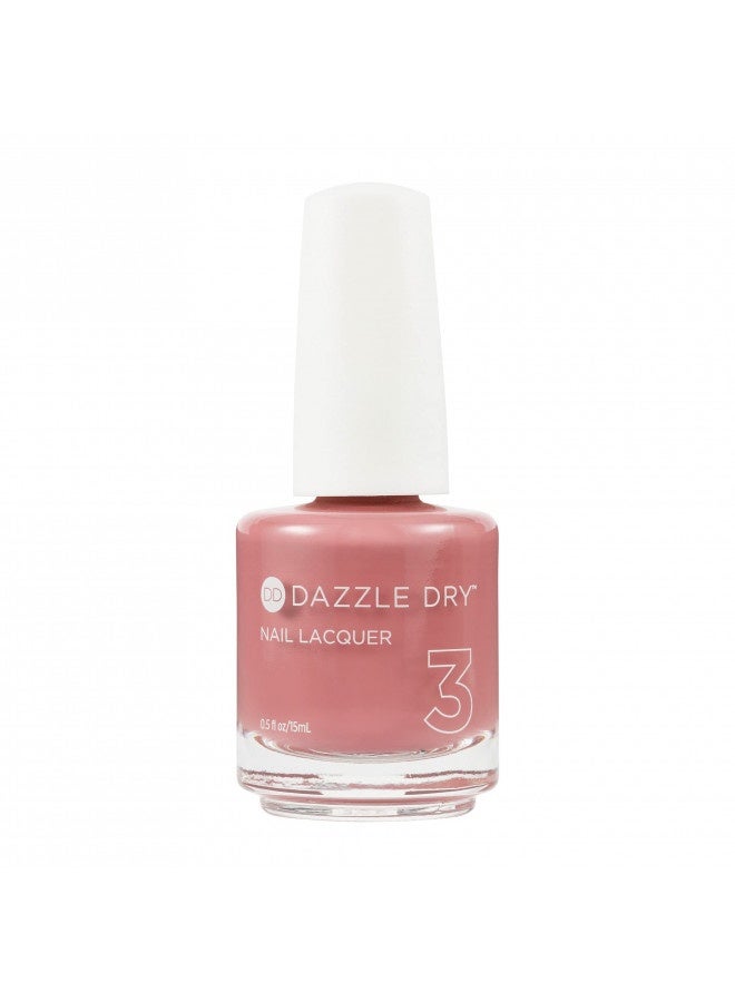 Dazzle Dry Dazzle Dry Nail Lacquer (Step 3) - Heart'S Caress - A Medium Dusty Rose. Full Coverage Cream. (0.5 Fl Oz) - Image 3