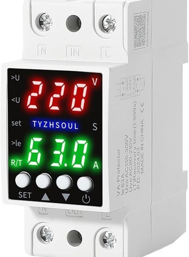 Dual LCD Display Voltage Control Device With Automatic Load Disconnection - Image 2