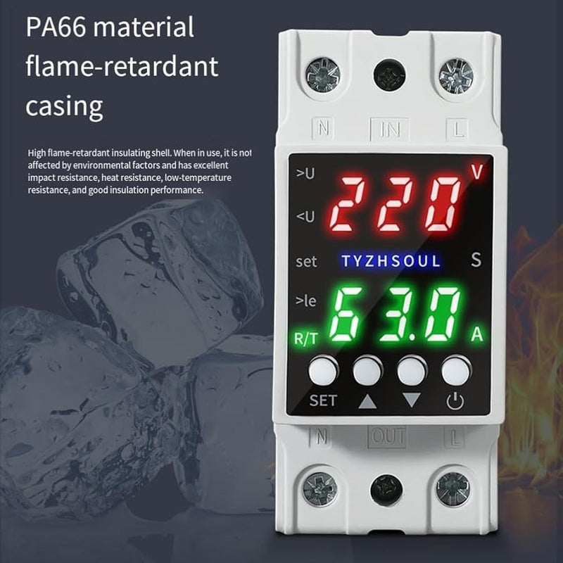 Dual LCD Display Voltage Control Device With Automatic Load Disconnection - Image 4