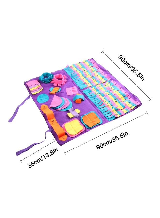NIBEMINENT Pet Snuffle Feeding Mat Multicolour 90 x 35cm - Image 2