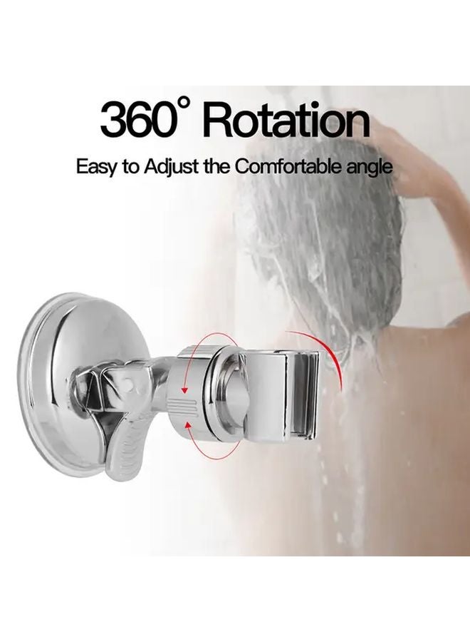 Adjustable Shower Head Holder With Suction Cup Shower Stand Bathroom Organizer - Image 5