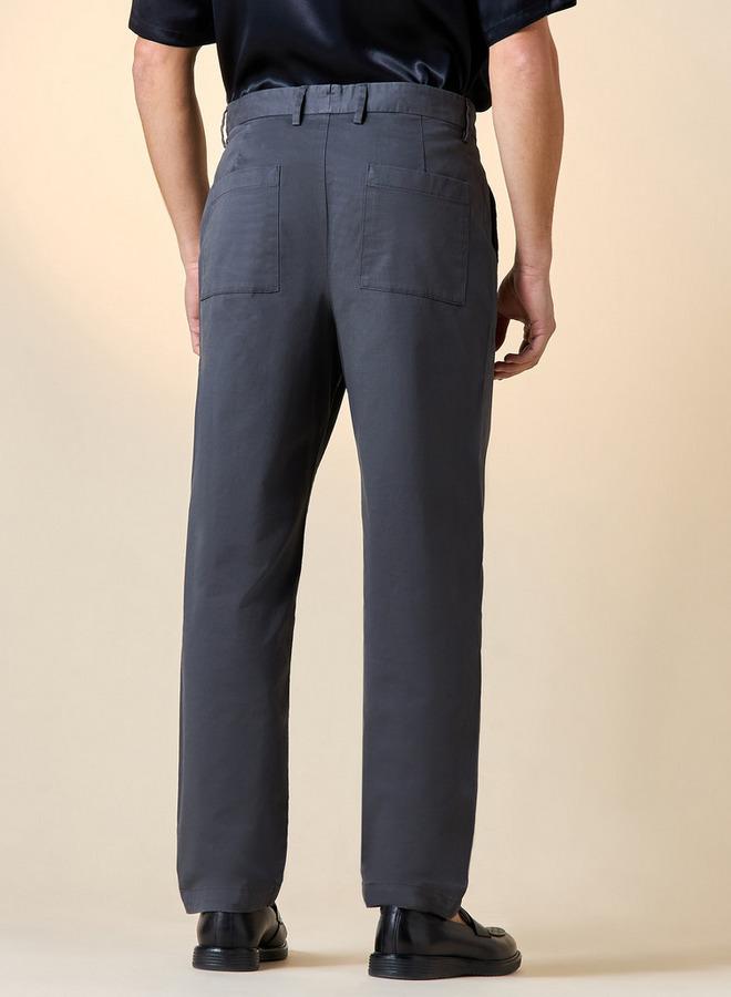 ايكونيك بنطلون بقصة منتظمة بخصر متوسط وجيوب - Image 3