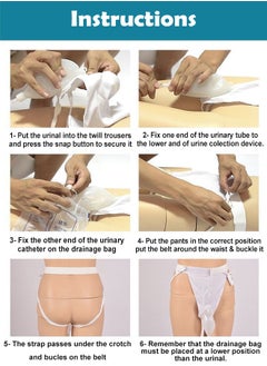 ZCM-HAPPY Silicone Breathable Wearable Urine Collector for Bedridden Patients with Pee Catheter Duct for Women  - Image 2