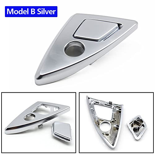 Goodithy Front Center Console Armrest Box Switch Button Cover Interior Central Glove Storage Box Replacement for BMW 5 Series F10 F11 520 523 525 2011 2012 2013 2014 2015 2016 2017 (Model B Silver) - Image 5