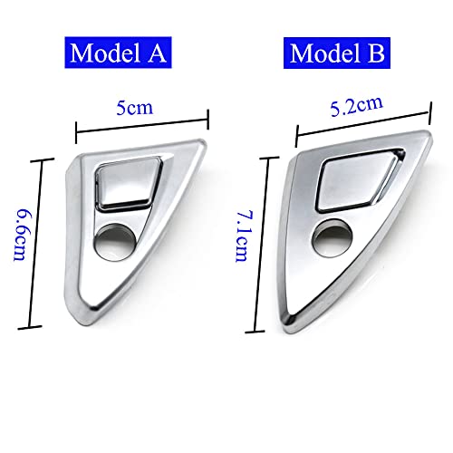 Goodithy Front Center Console Armrest Box Switch Button Cover Interior Central Glove Storage Box Replacement for BMW 5 Series F10 F11 520 523 525 2011 2012 2013 2014 2015 2016 2017 (Model B Silver) - Image 2