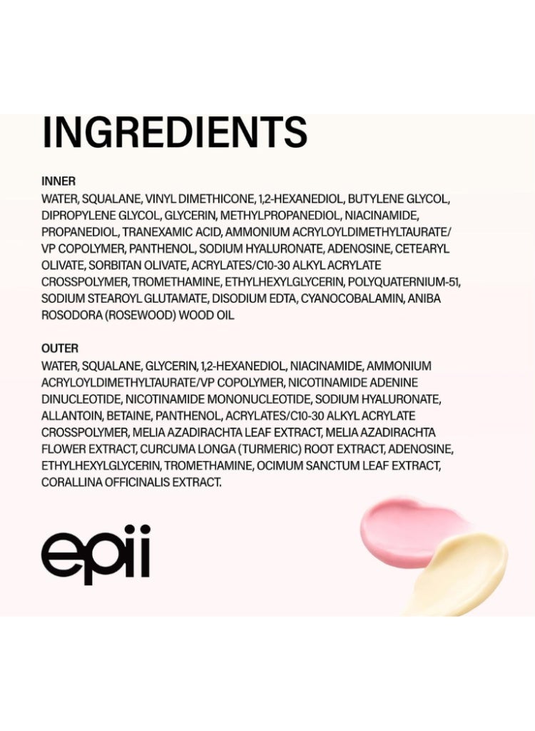 epii Double Up Cream NAD+ NMN TXA 50ml – Skin Firming Radiance Boosting Anti-Ageing Moisturizer Korean Skincare - Image 4
