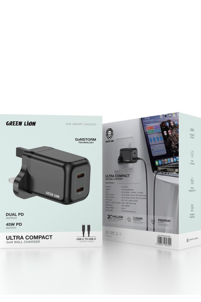 GREEN LION Gan Wall Charger / 45 PD Output / Fast Charging - Image 4