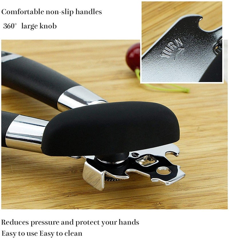 Homava Stainless Steel Multipurpose Manual Tin/Can Opener Tool | 18 X 5.5 X 2 cm | Red - Image 3