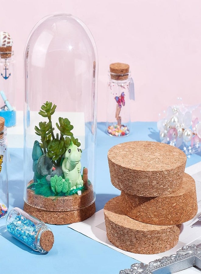 BENECREAT 6pcs Cork Bottle Stoppers, Tapered Design, 3" Diameter, Beige, Conical with Round Top - Image 5