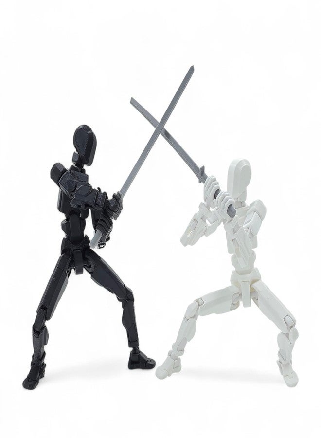 HEYNZ Fully Articulated Action Figure, 3D Printed Robot Assembly Kit, 5.4 Inch Poseable Toy, DIY Collectible Model, Ninja Combo - Image 1