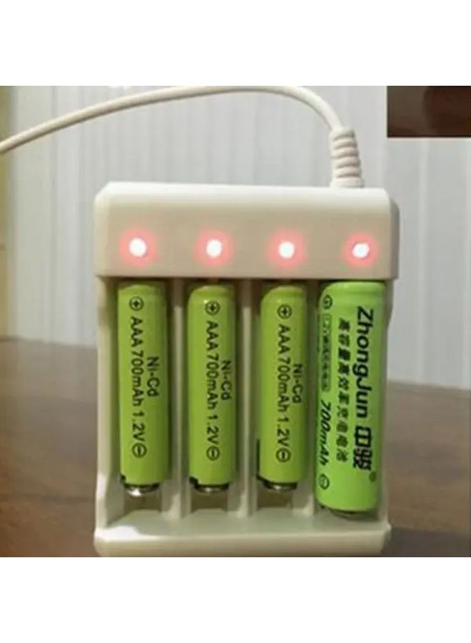 Fast Charging 4 Slot USB Battery Charger Smart AA AAA Compatible 1pc - Image 2