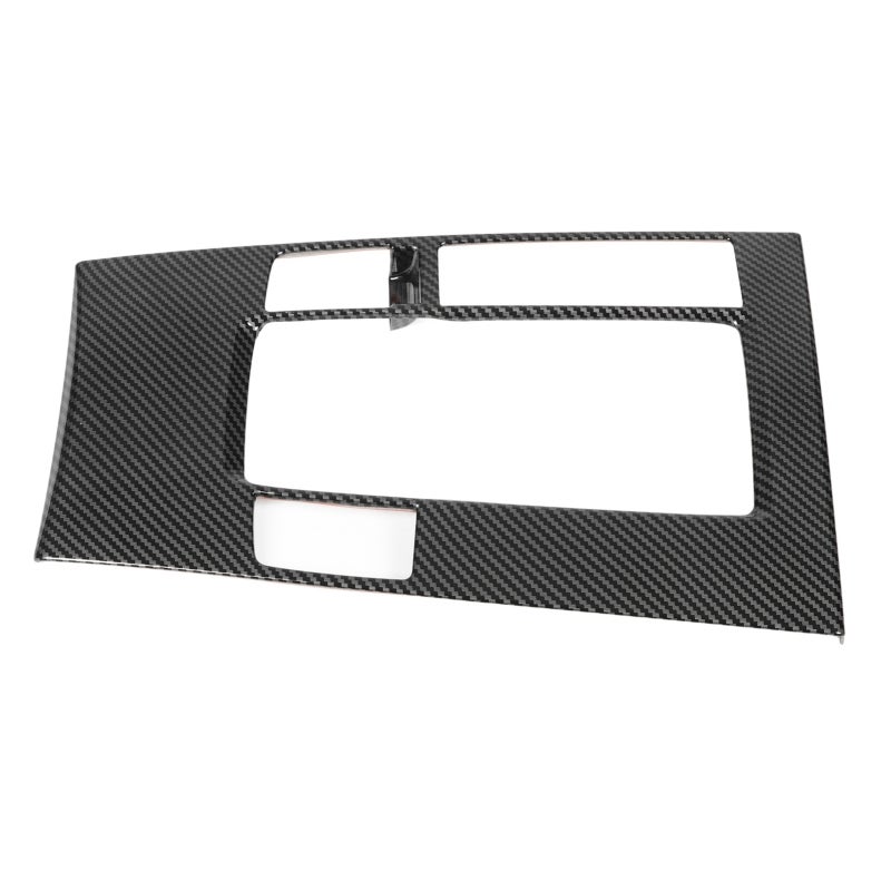 Center Console Gear Panel: Carbon Fiber Style ABS Trim - Scratch Resistant Easy Install Frame Cover for 2020-2023 LHD Mazda 3 Car Interior - Image 5
