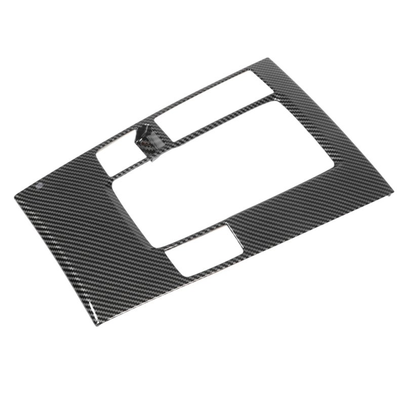 Center Console Gear Panel: Carbon Fiber Style ABS Trim - Scratch Resistant Easy Install Frame Cover for 2020-2023 LHD Mazda 3 Car Interior - Image 4