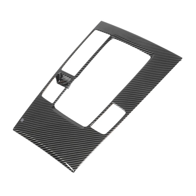 Center Console Gear Panel: Carbon Fiber Style ABS Trim - Scratch Resistant Easy Install Frame Cover for 2020-2023 LHD Mazda 3 Car Interior - Image 2