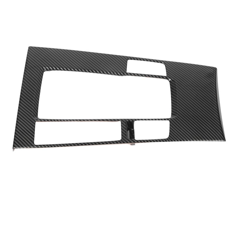 Center Console Gear Panel: Carbon Fiber Style ABS Trim - Scratch Resistant Easy Install Frame Cover for 2020-2023 LHD Mazda 3 Car Interior - Image 1