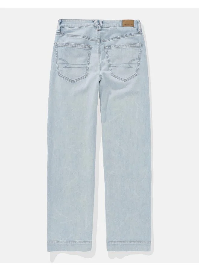 امريكان ايجل AE Dreamy Drapey Stretch Super High-Waisted Baggy Wide-Leg Jean