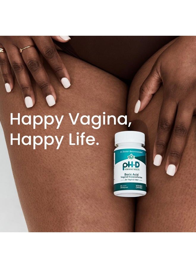 pH-D Feminine Health Support pH-D Feminine Health - Boric Acid Starter Bundle - pH-D Boric Acid Vaginal Suppositories 12 Count and 3 Vaginal Suppository Applicators - Image 5