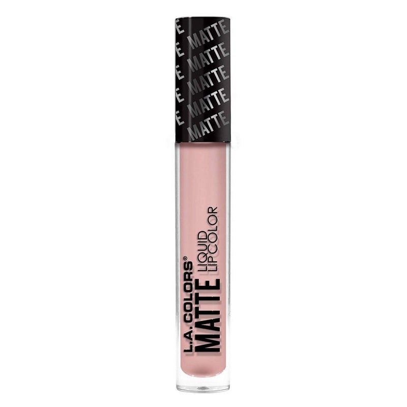 L.A. COLORS Matte Liquid Lip Color, Barely There CLG415 - Image 1