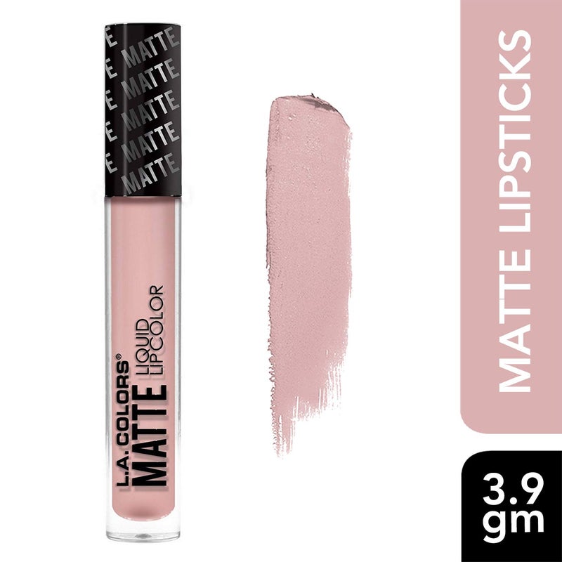 L.A. COLORS Matte Liquid Lip Color, Barely There CLG415 - Image 2