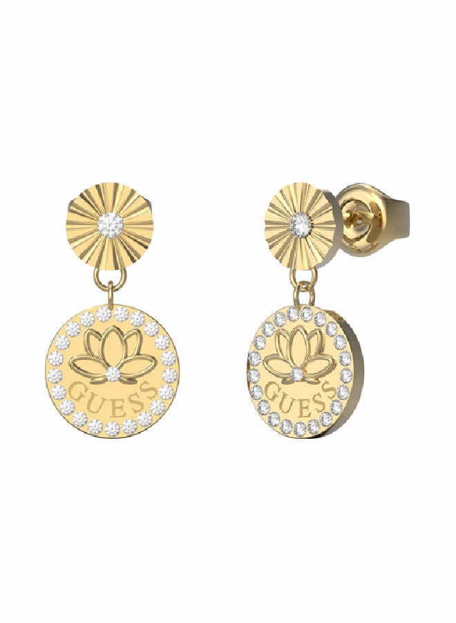 GUESS Pendant Lotus Earring 