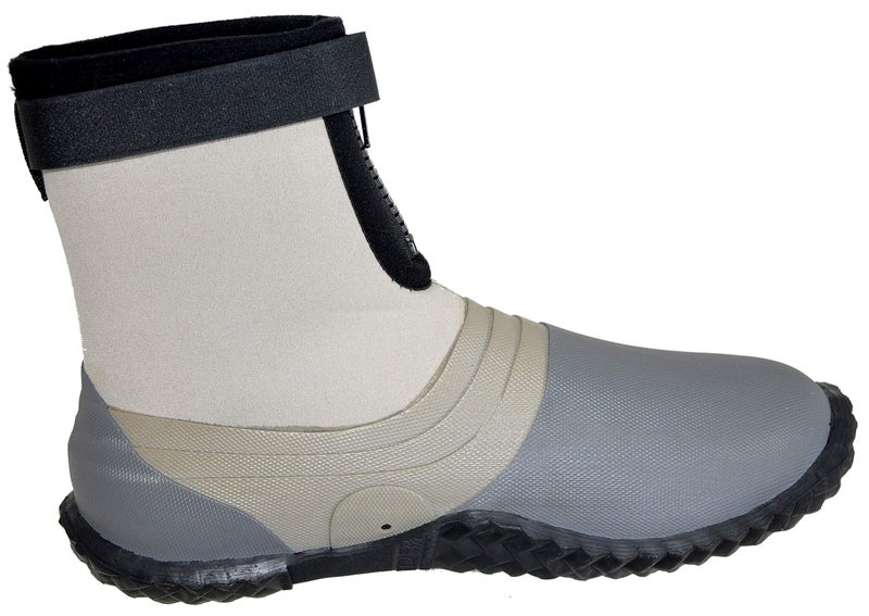 ForEverlast Ray-Guard Reef Wading & Fishing Boots Generation II for Men and Women, Grey, Size 13, Hard Soled Vulcanized Rubber Bottom, Neoprene, Lightweight, Waterproof (YLdAP1012gpMnp) - Image 4