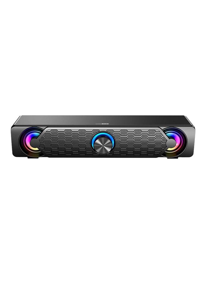 Datazone Portable Computer Speaker USB 3.5mm Audio jack Black  - Image 1