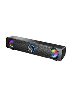 Datazone Portable Computer Speaker USB 3.5mm Audio jack Black  - Image 2