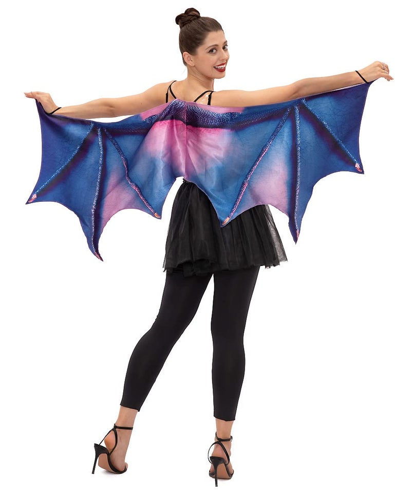Seasons Halloween Women Dragon Cape Wings,Green or Purple (One Size Fits Most) (Purple) - Image 5