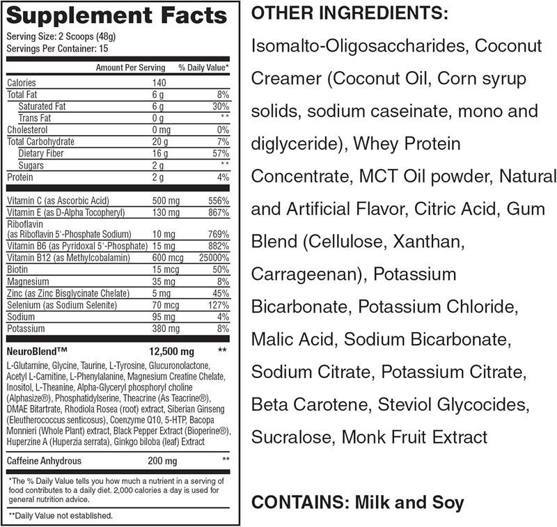 Lean1 مشروب مسحوق الطاقة العقلية Lean1 Neuro بنكهة البرتقال 15 حصة من Nutrition53 - Image 3