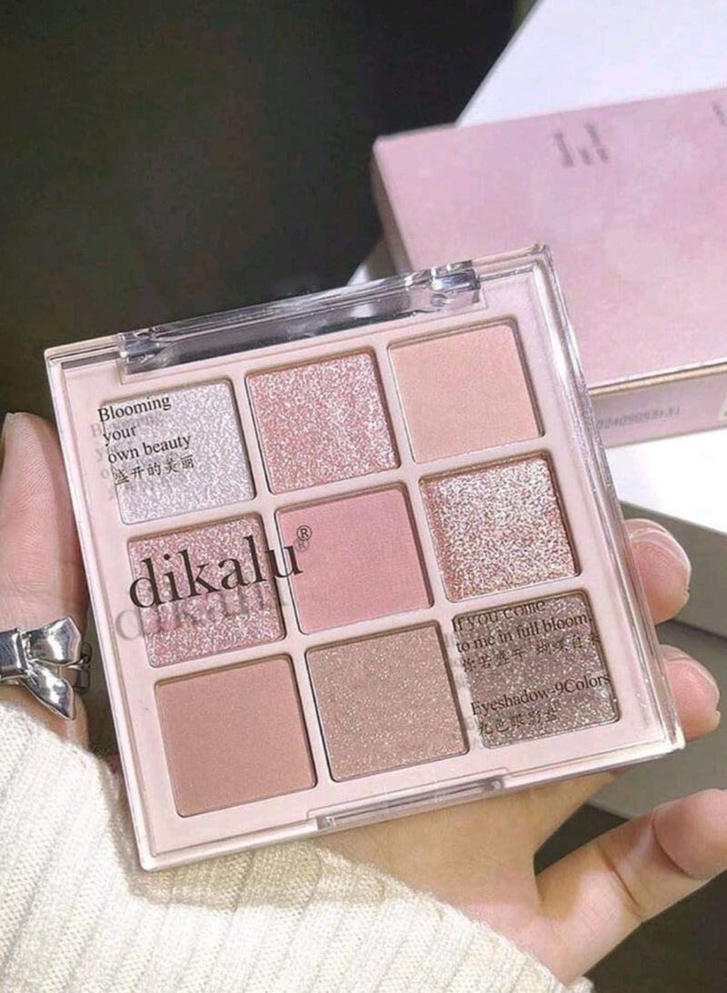 لوحة مكياج العيون، لوحة ظلال العيون المكونة من 9 ألوان