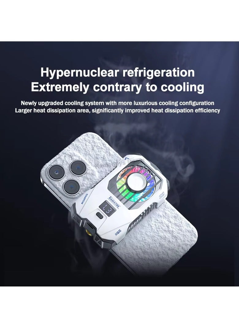 X136 Mobile Phone Cooler with 2500mAh Battery – 3-Speed Adjustable Semiconductor Cooling Fan Radiator for iPhone, Android, PUBG Gaming, and More - Image 2