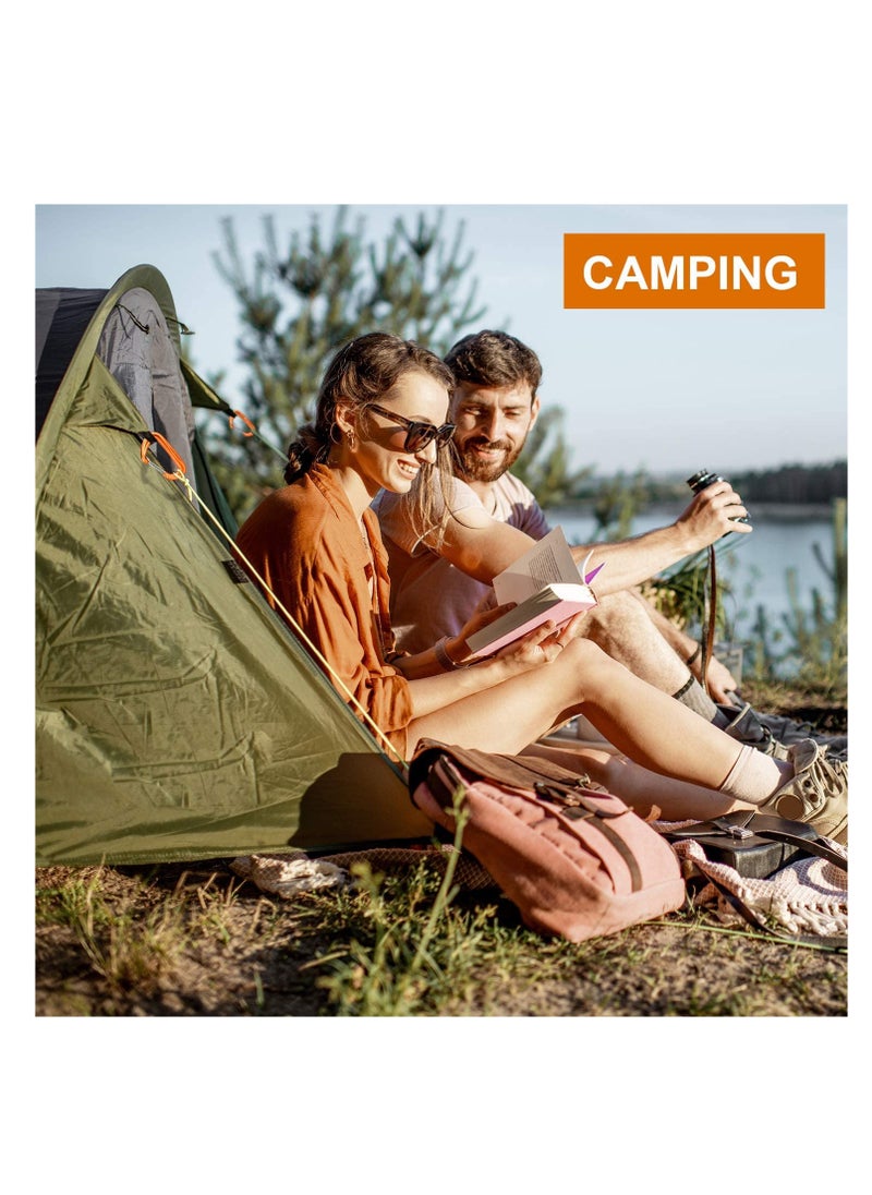 Excefore Carabiner Clips, 4 Pack, 12KN (2697 lbs) Heavy Duty Caribeaners for Camping, Hiking, Outdoor and Gym etc, Small Carabiners for Dog Leash and Harness, Black and Orange  - Image 5