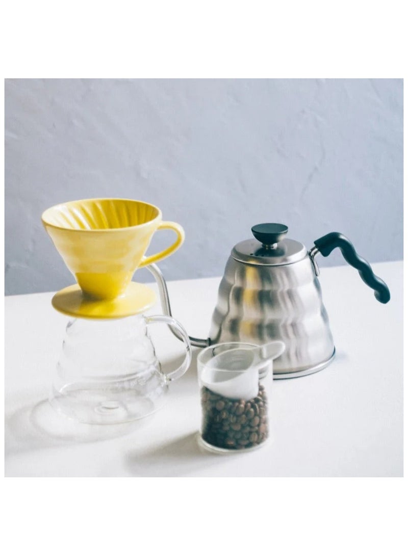 هاريو قطارة القهوة السيراميك V60 02، أصفر - Image 2