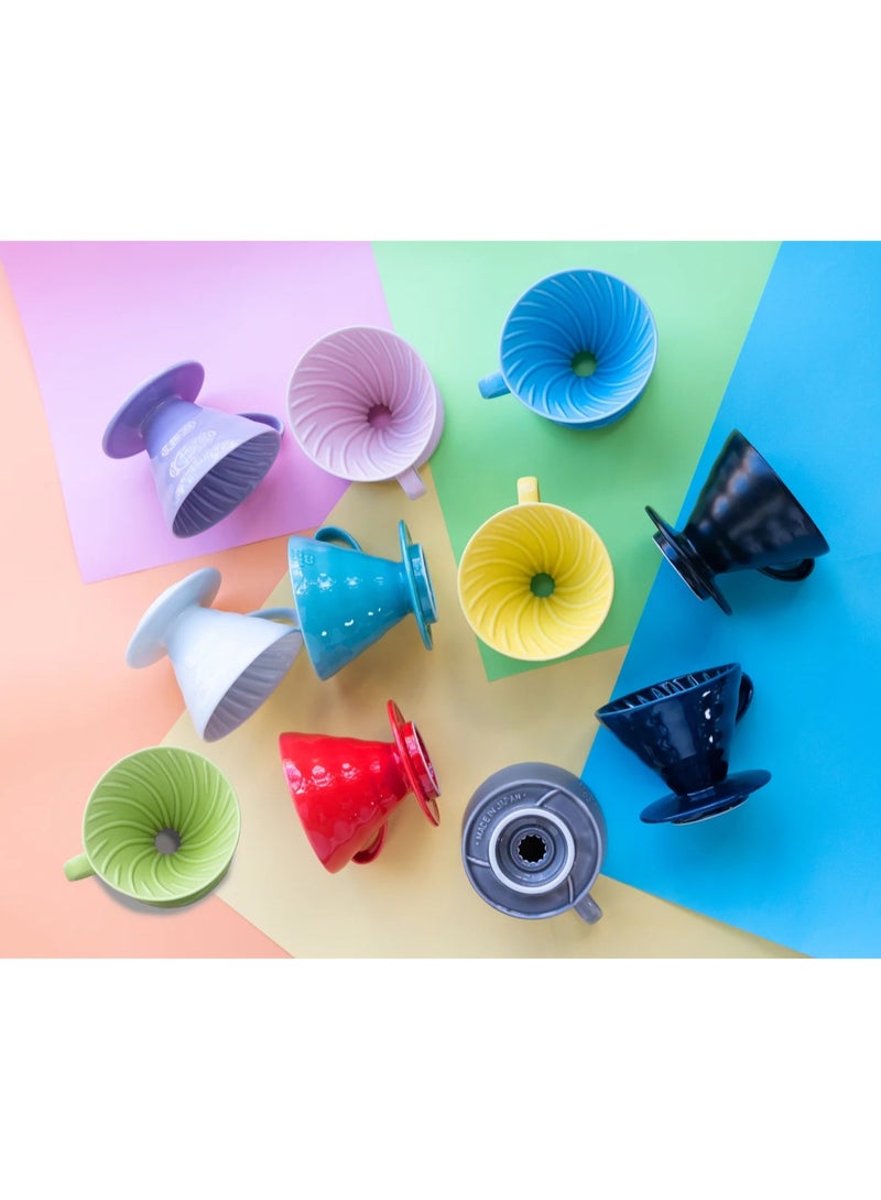 هاريو قطارة القهوة السيراميك V60 02، أصفر - Image 3