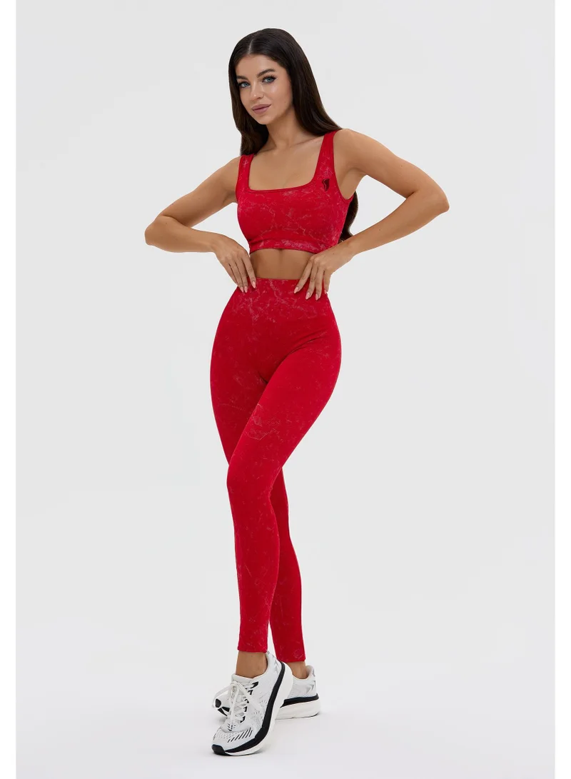 Bona Fide Marble Top Red Marble Sports Bra for Women for Women | Best Price UAE