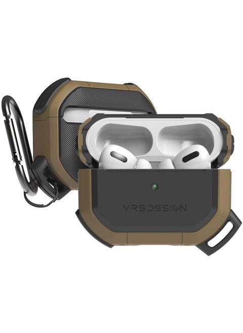 Active for Airpods Pro Case Cover with Carabiner - Sahara Khaki