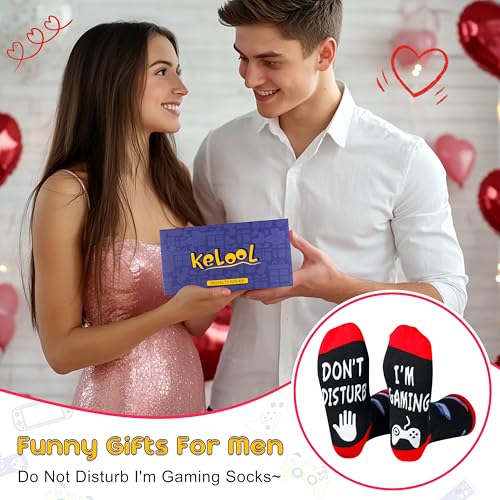 Kelool Do Not Disturb I'm Gaming Socks,Stocking Stuffers for Men Teens Boys,Teenage Boy Mens Gift Ideas,Christmas Gifts for Men,Birthday Gifts for Teen Boys Gamer - Image 5