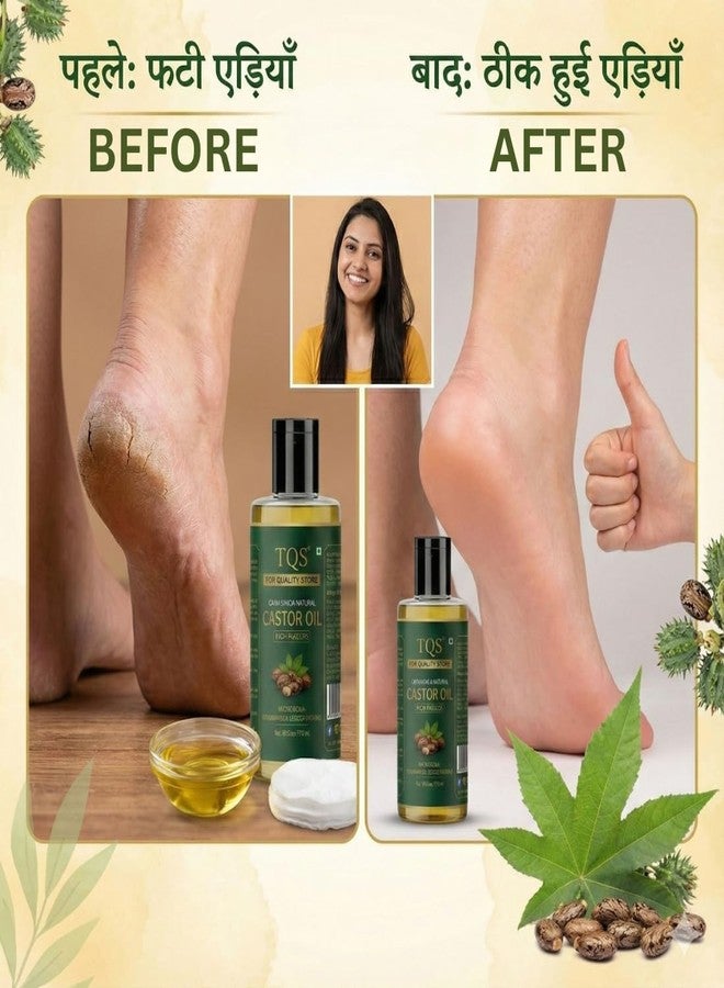 TQS 100% Pure & Natural Castor Oil, Cold Pressed, Nourishing, Thickening, Strengthening, 100ml - Image 3