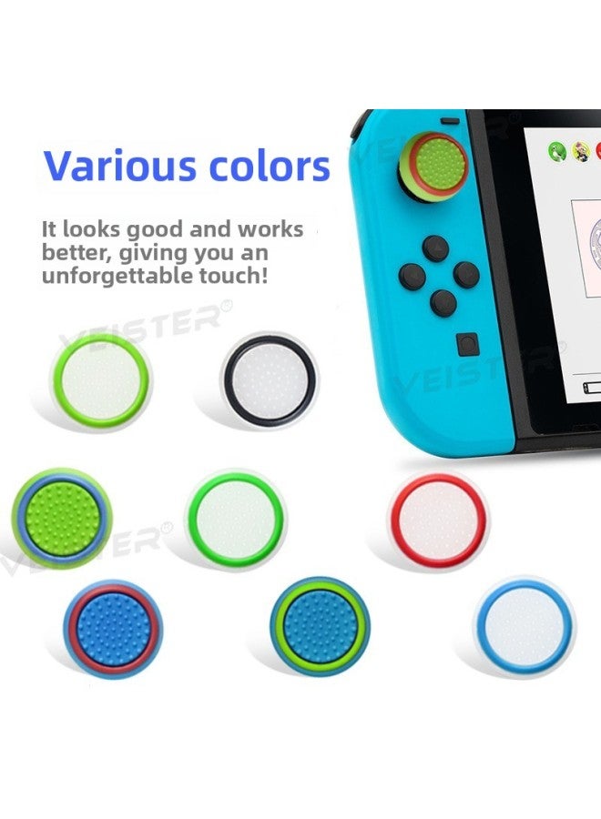 Supply PS4 Rocker Cap PS5 Silicone Cap Xbox Handle Rocker Cap Various Colors 3D Handle Protective Cover-Product Color:White  - Image 2