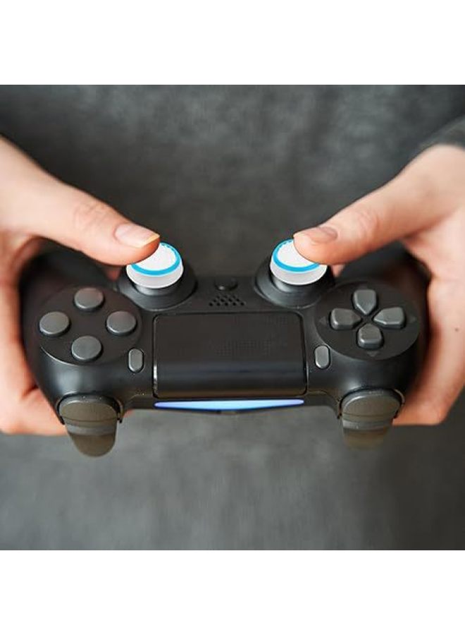 Supply PS4 Rocker Cap PS5 Silicone Cap Xbox Handle Rocker Cap Various Colors 3D Handle Protective Cover-Product Color:White  - Image 4