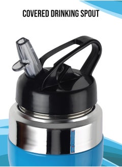 Cello PURO STEEL X GLAD 800ml Insulated Water Bottle, 100% Food Grade, BPA Free, 18/8 Stainless Steel, Blue  - Image 4