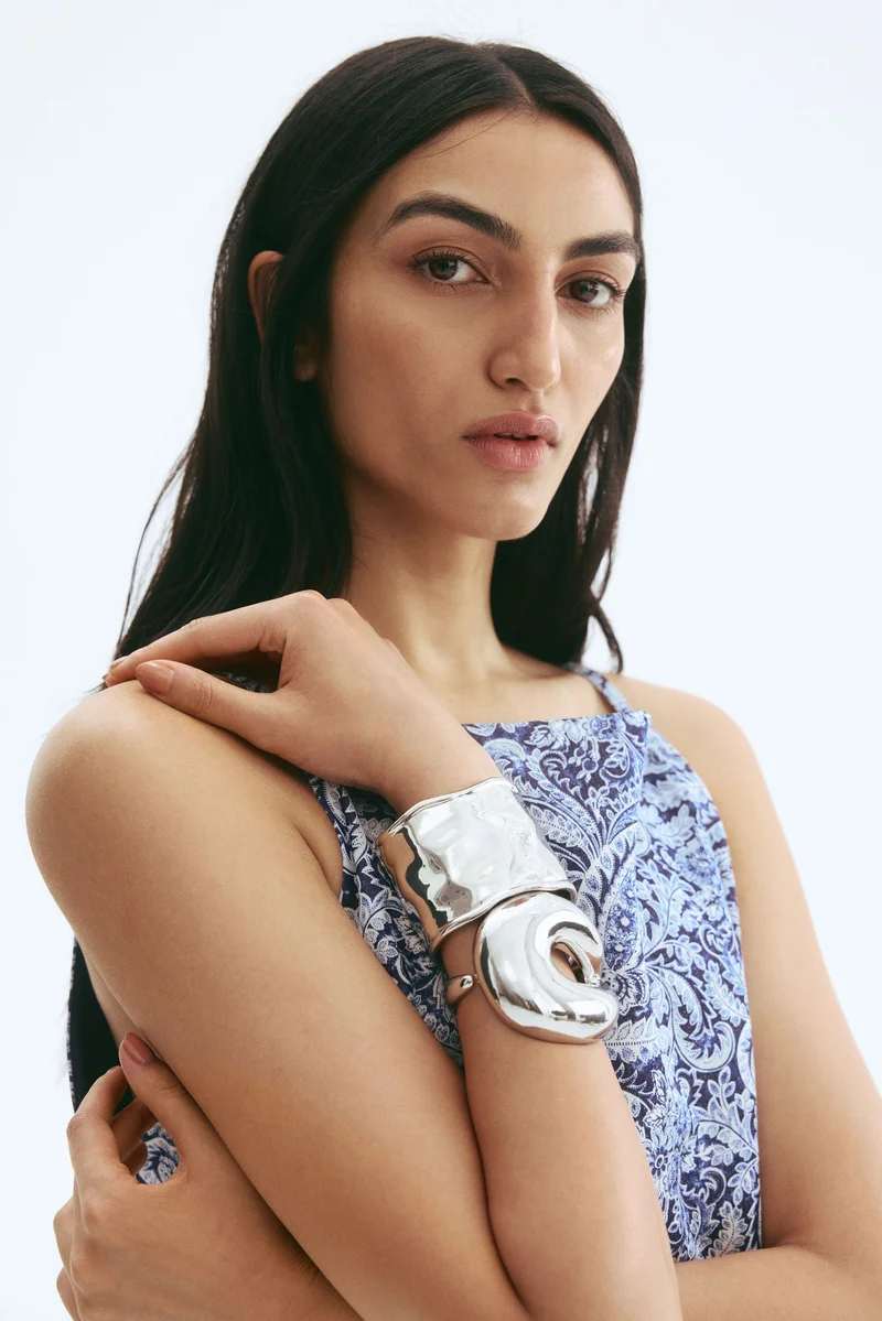 H&M Linen-blend strappy dress