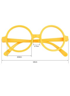 obmwang 20 Pack Colorful Wizard Glasses Round Glasses Frame No Lenses For Birthday Halloween Costume Dress Up Party Favors  - Image 2