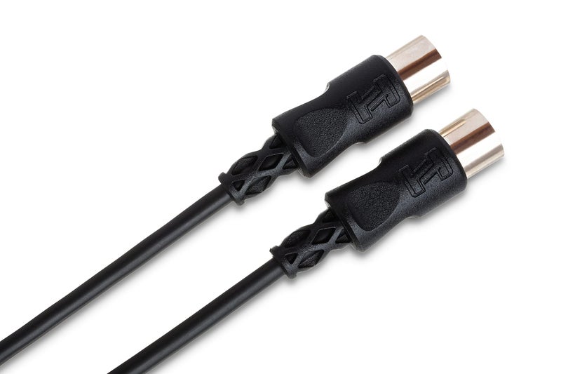 Hosa MID-303BK MIDI Cable, 5-pin DIN to Same, 3 Feet - Image 2
