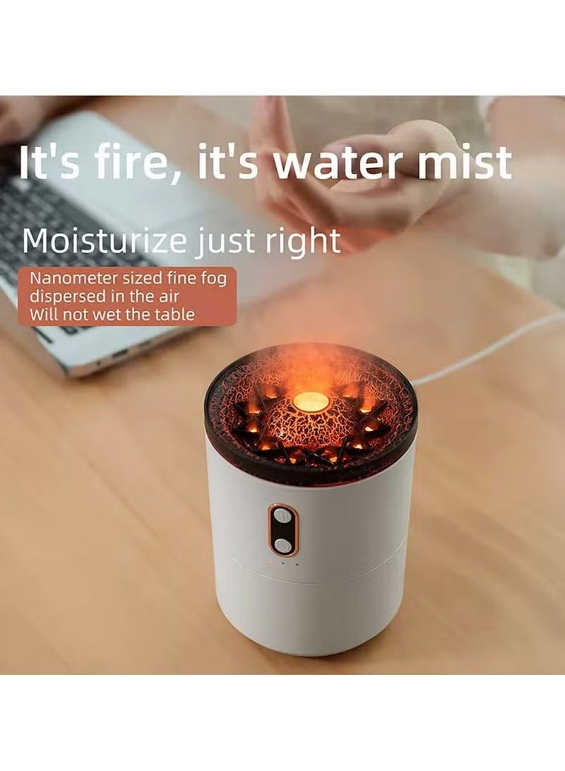 ريبنيو جهاز ترطيب هواء محمول بتصميم بركان وقنديل البحر، منقي هواء عطري، سعة 430 مل، رذاذ ناعم مع مؤقت لتعطير المنزل - Image 5